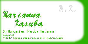 marianna kasuba business card